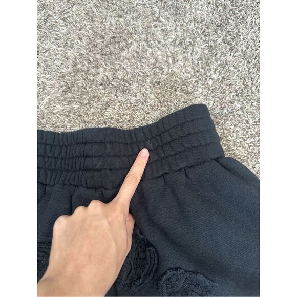 Darc Sport SHE Chopper Appliqué Everson Sweat Shorts Black Size XS Terry Cloth - Picture 12 of 14